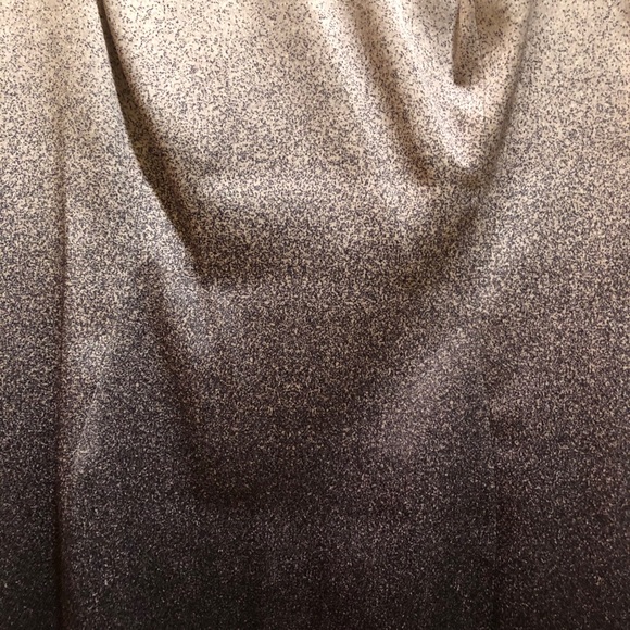 KAREN MILLEN BLACK AND WHITE BALAYAGE SATIN-LIKE TANK DRESS - Picture 6 of 16